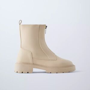 New girls zippered ankle boots ZARA